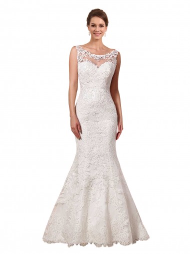 Sleeveless Sweetheart Lace Ivory Chapel Train Long Sexy Wedding Dress London