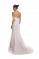 Sleeveless Strapless Tulle & Lace Ivory & Pink Sweep Train Beach Wedding Dress London