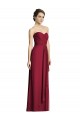 Sleeveless Sweetheart Soft Chiffon Burgundy A-Line Long Formal Dress / Bridesmaid Dress London