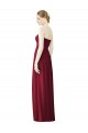 Sleeveless Sweetheart Soft Chiffon Burgundy Long Evening Dress / Bridesmaid Dress London