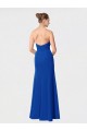 Sleeveless Sweetheart Soft Chiffon Burgundy Long Bridesmaid Dress London