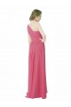 Sleeveless One Shoulder Soft Chiffon Mint Green Long Bridesmaid Dress London