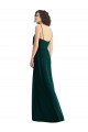 Sleeveless V-Neck Soft Chiffon Ever Green Long Semi Formal Evening Dress / Bridesmaid Dress London