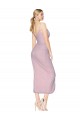 Sleeveless High Neck Soft Chiffon Primrose Knee Length High Low Evening Gown / Prom Dress / Bridesmaid Dress London