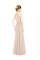 Sleeveless High Neck Soft Chiffon & Lace Champagne Long Prom Dress / Bridesmaid Dress London
