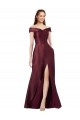 Cap Sleeves Strapless Satin Burgundy Gold Long Black Tie Evening Gown / Prom Dress / Bridesmaid Dress London