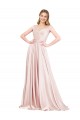 Sleeveless High Neck Satin Pink Long Formal Evening Gown / Prom Dress / Bridesmaid Dress London