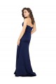 Sleeveless Strapless Silk like Satin Sapphire Long Formal Evening Gown / Prom Dress / Bridesmaid Dress London