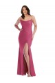 Sleeveless Cowl Neck Silk like Satin Fuchsia Long Formal Plus Size Evening Gown / Prom Dress / Bridesmaid Dress London