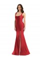 Sleeveless Square Neck Silk like Satin Red Long Formal Plus Size Evening Gown / Prom Dress / Bridesmaid Dress London