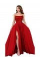 Sleeveless Square Neck Spandex & Lace Red Long Semi Formal Evening Dress / Prom Dress / Bridesmaid Dress London