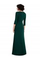 Long Sleeves V-Neck Spandex Dark Green Long Formal Evening Gown / Prom Dress / Bridesmaid Dress London