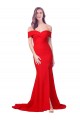 Sleeveless Sweetheart Stretch Crepe Red Long Bridesmaid Dress / Evening Dress London