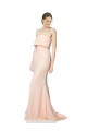 Sleeveless High Neck Stretch Crepe Nude Long Black Tie Evening Gown / Prom Dress / Bridesmaid Dress London