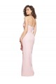 Sleeveless Strapless Stretch Crepe Pink Long Formal Dress / Bridesmaid Dress London
