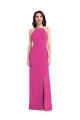 Sleeveless High Neck Stretch Crepe Fuchsia Long Formal Evening Gown / Prom Dress / Bridesmaid Dress London