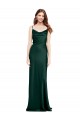 Sleeveless Cowl Neck Stretch Satin Hunter Long Black Tie Evening Gown / Prom Dress / Bridesmaid Dress London