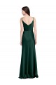 Sleeveless Cowl Neck Stretch Satin Hunter Long Black Tie Evening Gown / Prom Dress / Bridesmaid Dress London