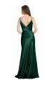 Sleeveless High Neck Stretch Satin Hunter Long Formal Evening Gown / Prom Dress / Bridesmaid Dress London