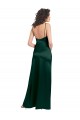 Sleeveless Scoop Neck Stretch Satin Hunter Long Formal Evening Gown / Prom Dress / Bridesmaid Dress London