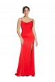 Sleeveless Strapless Stretch Satin Red Long Formal Evening Gown / Prom Dress / Bridesmaid Dress London