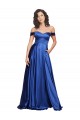 Sleeveless Sweetheart Stretch Satin Royal Blue Sweep Train Formal Evening Gown / Prom Dress / Bridesmaid Dress London