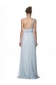 Sleeveless One Shoulder Tulle Mist Long Bridesmaid Dress London