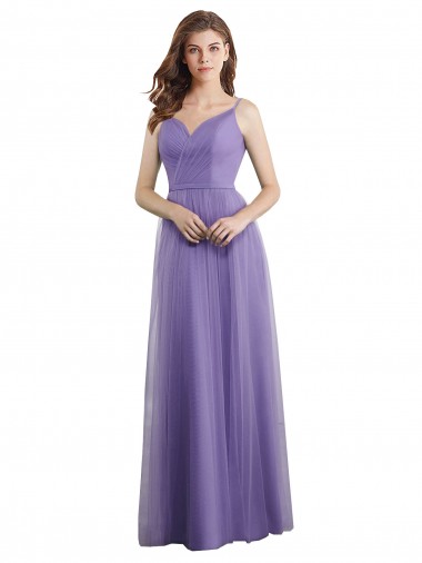 Sleeveless Sweetheart Tulle Long Formal Dress / Bridesmaid Dress London