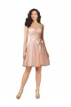 Cap Sleeves Sweetheart Tulle & Lace Knee Length Bridesmaid Dress London