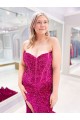 Sleeveless Sweetheart Velvet Sequin Shown Color Sweep Train Evening Dress London